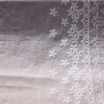 19309服裝輔料棉布刺繡花邊寬14厘米內衣家紡面料布料批發