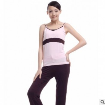 專業(yè)瑜伽初學(xué)春夏瑜伽服套裝女健身加大碼寬松背心短款運(yùn)動(dòng)瑜珈服