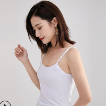 韓版時尚無袖吊帶背心外穿2020夏季新款女裝短款打底修身無袖t恤