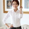 加絨加厚韓版襯衫女長袖白襯衫學生職業女裝大碼長短諾依念