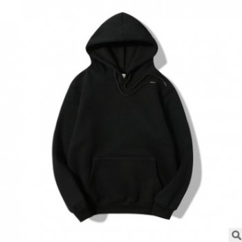 批發男士純棉空白衛衣 定制連帽衫純棉抓絨衛衣時尚休閑連帽外套