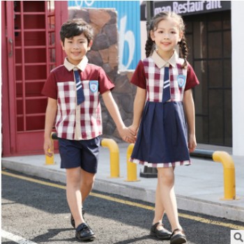 2020夏季新款 幼兒園園服 套裝禮服款 中學生 老師服 廠家定制
