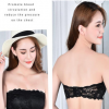 一字圍帶胸墊百搭裹胸 無肩帶打底性感蕾絲三排扣防走光抹胸