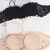 新款蕾絲三排扣防走光抹胸 帶胸墊百搭裹胸 無肩帶打底性感裹胸