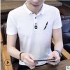 4夏季男士短袖t恤小翻領山本小鄒polo衫男修身半袖體恤男裝針