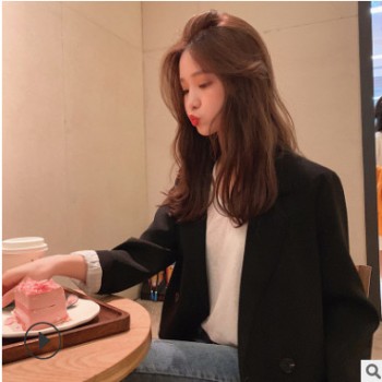 小西裝氣質外套女2020春秋新款韓版復古網紅時尚休閑中長款小西裝