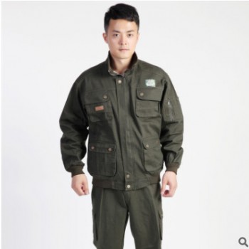 四季男士作訓服 純棉斜紋文杰宏達鹿斜紋外軍服 廠家批發