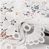 蕾絲刺繡花邊 牛奶絲水溶鏤空繡花布 婚紗禮服精細繡花服裝輔料