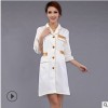 新款美容服工作服連衣裙白大褂醫生外套車間工衣也可來圖來樣定做