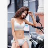 3419性感美背蕾絲薄款大胸收副乳內(nèi)衣透氣洞洞杯無(wú)鋼圈文胸套裝