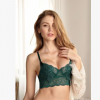 1822現貨批發法式性感蕾絲超薄文胸套裝少女款胸罩聚攏大碼內衣