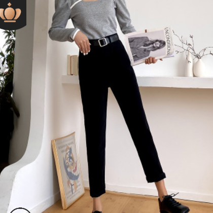 2020秋冬新款老爹褲韓版修身高腰直筒加絨顯瘦寬松闊腿牛仔褲女