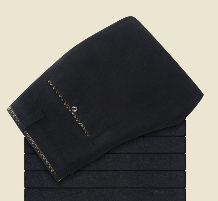 一件代發加厚款棉麻休閑褲男韓版修身直筒潮彈力秋冬款英倫青年