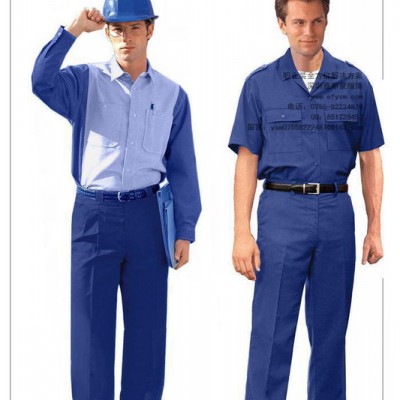 【工作服】經典版型工作服，中性拼色工作服，服務員工作服