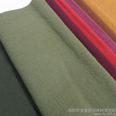 新浦貨秋季亞麻棉布 洗水皺布 15*15棉麻染色面料 童裝襯