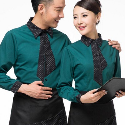 定制餐飲工作服 店員工作服訂做