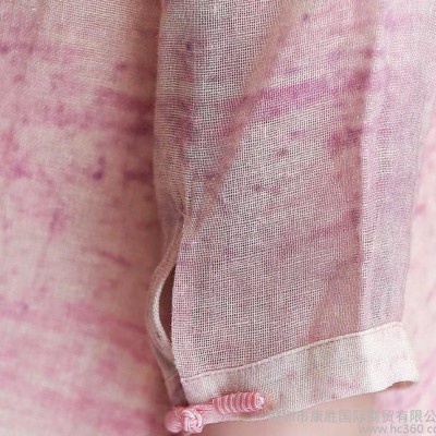 名族風古典美連衣裙棉麻女裝春夏季新韓版時尚 亞麻連衣裙文藝