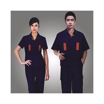 夏季短袖工作服套裝，成都工作服套裝定做