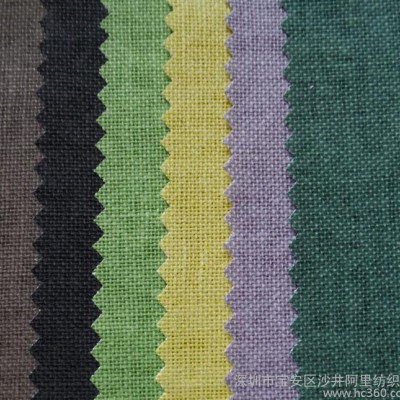 涂層麻 亞麻棉涂層 7*7 服裝西裝面料 210g 夏季