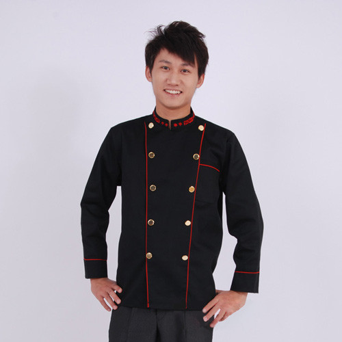 供應(yīng)信道S M L XL XXL 濟(jì)寧酒店工作服定做廚師服工作服