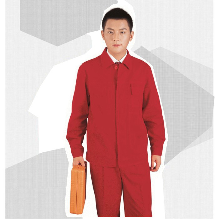 供應(yīng)純棉帆布工作服 套裝 秋裝勞保服 帆布電焊服