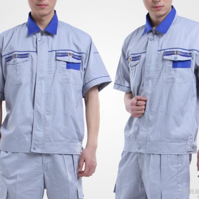 上海松江區 新款夏季工裝套裝 純棉勞保工作服訂做