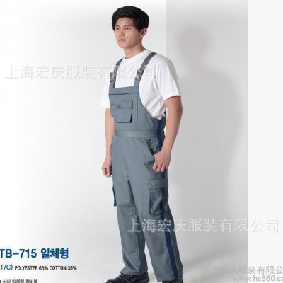 連體工作服加工定制勞保服 帆布耐磨汽修服男女車間廠服繡字