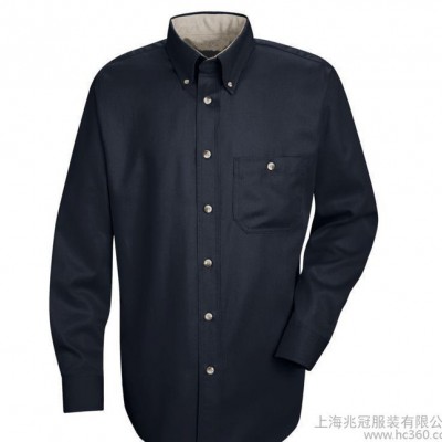 上海定做全棉才工作服,拼色設計,全新款式襯衫訂做,舒適透氣
