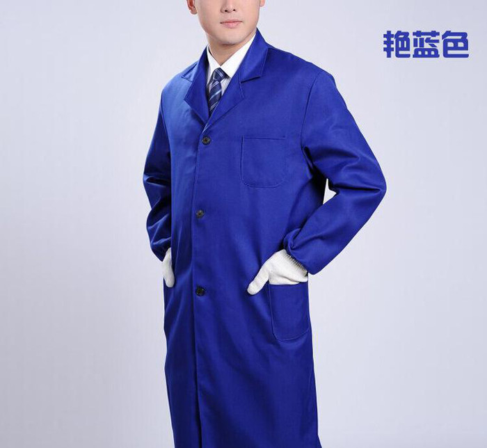 定做廣告藍大褂工服 勞保工作服  防塵制服