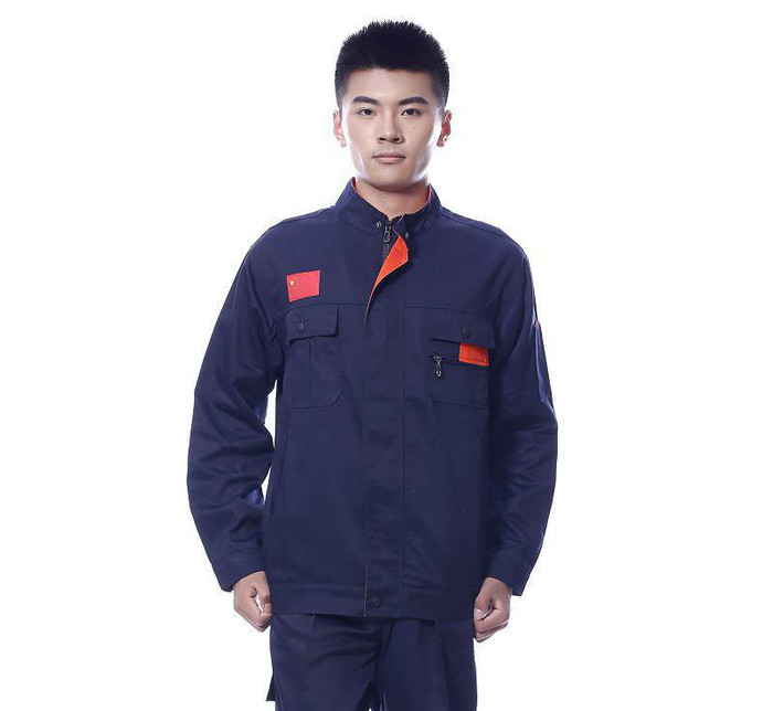 廠服勞保服 定做車間工裝加工定制 春季純棉工作服長袖套裝