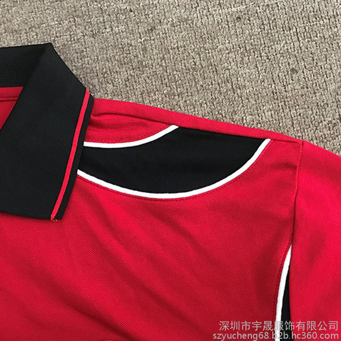 外貿定制工作服 夏季新款短袖工裝T恤 吸濕排汗 耐臟易洗 可定制logo