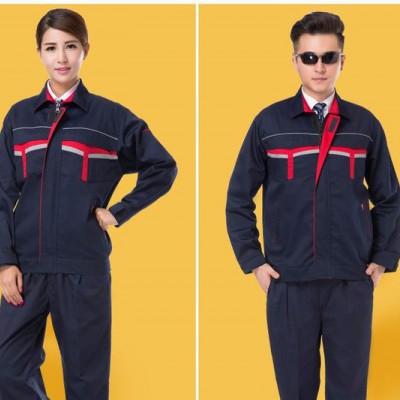 天惠服飾 專業定制工裝 春秋汽修工作服套裝長袖汽車美容工服套裝 勞保服 防刮汽修
