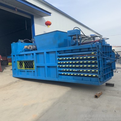 臥式廢紙打包機廠家 臥式塑料瓶打包機 廢紙棉紗打包機