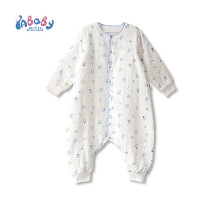 朋鴻雅貝比雙層夾棉紗布分腿睡袋，穿著舒適，如同寶寶的第二層肌膚 寶寶純棉紗布睡袋