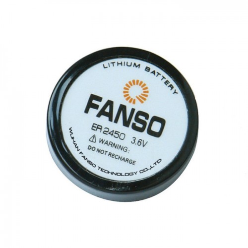 FANSO扣式電池,孚安特ER2450,中高溫紐扣電池,500mAh鋰亞電池,3.6V不可充電池