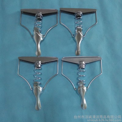 潔誠拖把配件彈簧夾頭金屬鐵質彈簧式拖把夾鐵夾頭船用拖把棉紗夾174275 174276 174277