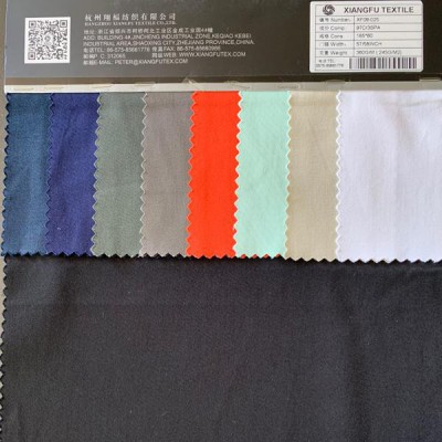 翔福XF09-025梭織全棉彈力貢緞 噴氣織機(jī) 緞紋組織 時(shí)裝面料  女褲連衣裙小西裝 上班族工作服面料