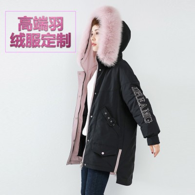 羽絨衣女款高端定制中長(zhǎng)款加厚羽絨服輕薄短款加工來(lái)圖來(lái)樣訂羽絨褲