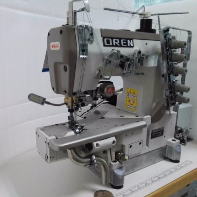 青島供應奧玲縫紉機 RN9300-1帶帶切刀西裝褲頭繃縫機