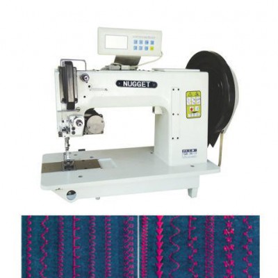 江蘇新沂金墾機械制造有限公司提供  粗線電腦花樣縫紉機  厚料皮衣 皮包 牛仔 羽絨服花樣縫紉機