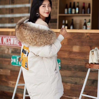 西哲中長款大毛領羽絨服折扣女裝大品牌剪標尾貨