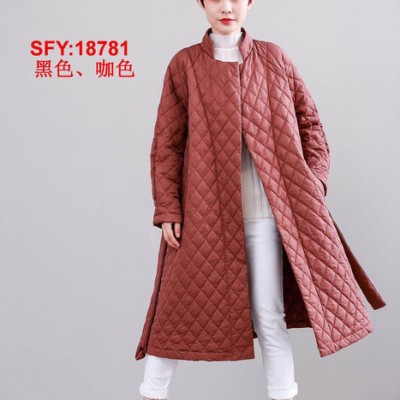 蔓蘿莎時尚新款羽絨服尾貨批發進貨曼羅莎19年冬裝大毛領羽絨服折扣品牌女裝批發