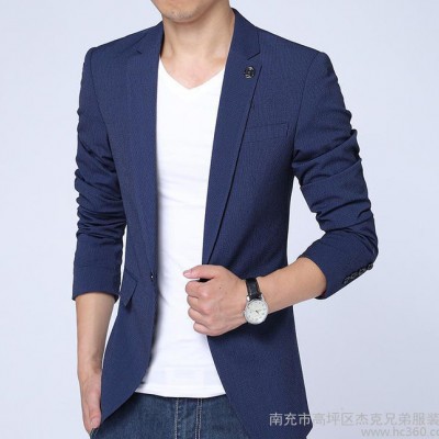 15春冬新款男士單西裝外套韓版修身小西裝