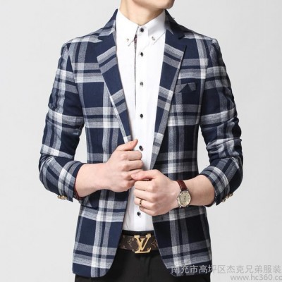 新款男士西裝 純色休閑西服時(shí)尚男裝 小西裝特價(jià)