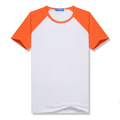 T恤純色插肩莫代爾圓領T恤