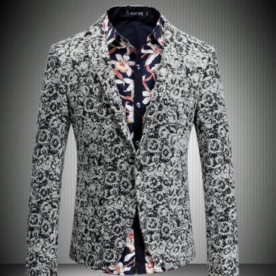 1件代發男裝 2014春裝新款 中國風西裝韓版加到4XL 8