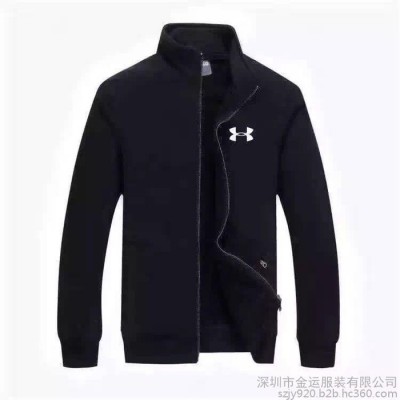 男式秋冬休閑運動薄外套批發 雙層外套開衫 薄棉外套 風衣衛衣批發 秋冬外套批發