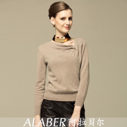 包郵特價促銷2014新款女時尚V領100%純山羊絨衫毛針織衫