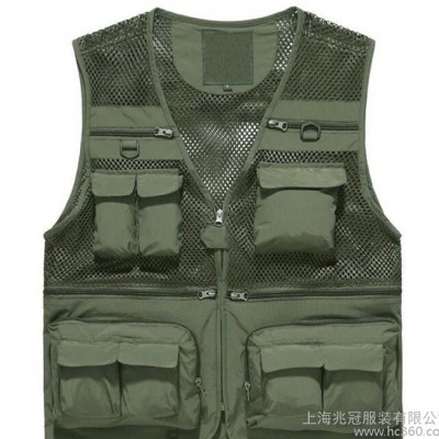 定制釣魚馬甲 攝影師夏季馬夾攝影馬甲 廣告馬甲志愿者馬甲