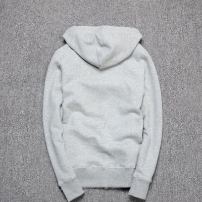 簡約基本款 舒適內抓絨 百搭純色 男款休閑連帽字母衛衣 06